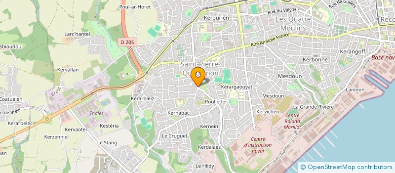 localisation de l'entreprise MONSIEUR HERVE GOURMELON à BREST