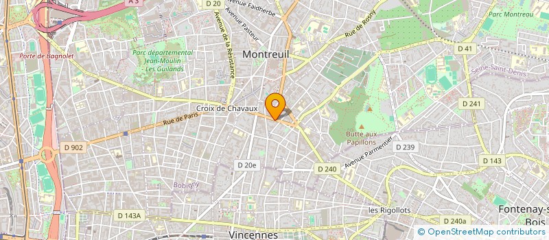 localisation de l'entreprise MONSIEUR HERVE GRANDJEAN à MONTREUIL