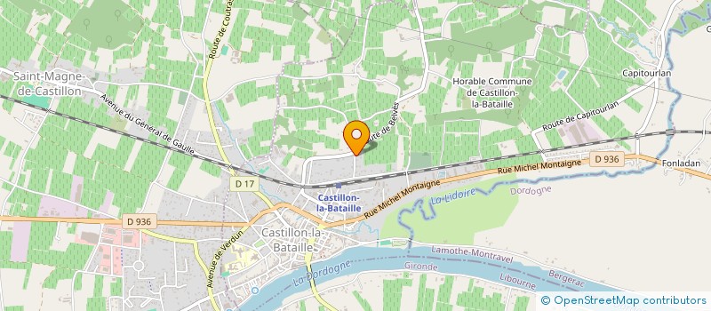 localisation de l'entreprise MONSIEUR HERVE GRELAUD  CASTILLON-LA-BATAILLE