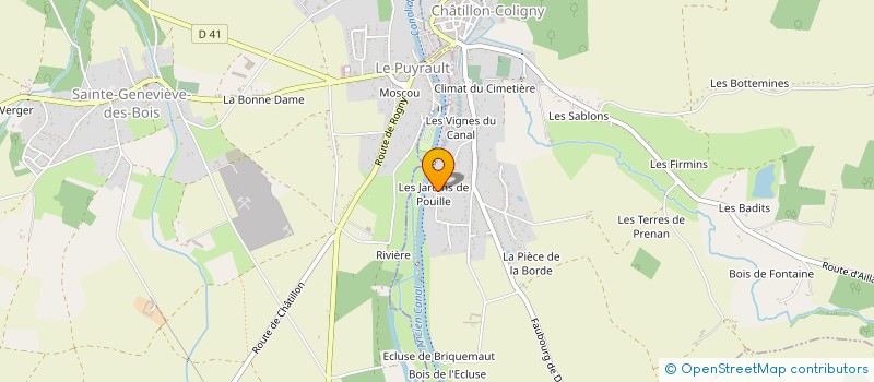 localisation de l'entreprise MONSIEUR HERVE GUEGANNO à CHATILLON-COLIGNY