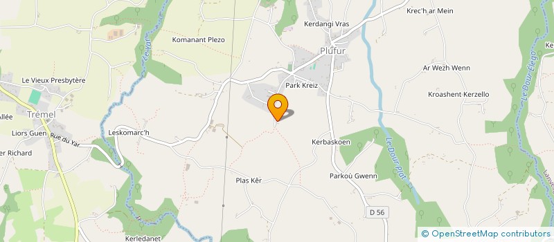 localisation de l'entreprise MONSIEUR HERVE GUELOU à PLUFUR