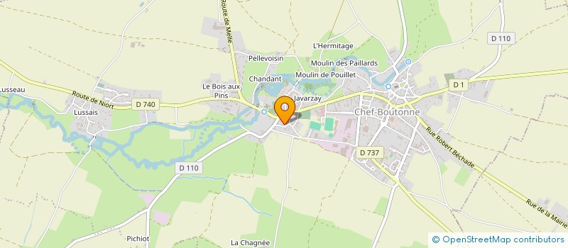 localisation de l'entreprise MONSIEUR HERVE GUIHENEUX à CHEF-BOUTONNE