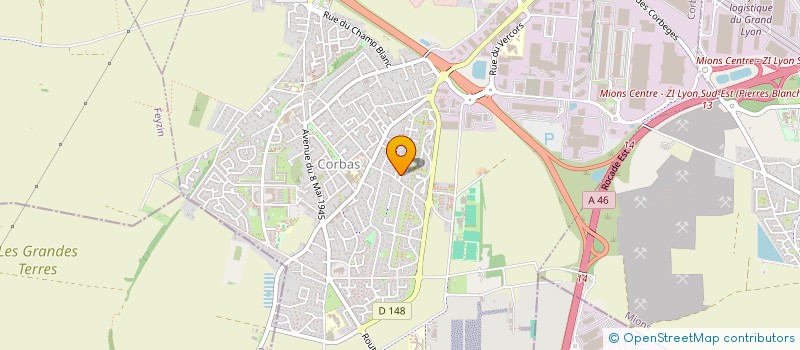 localisation de l'entreprise MONSIEUR HERVE GUILLEN à CORBAS