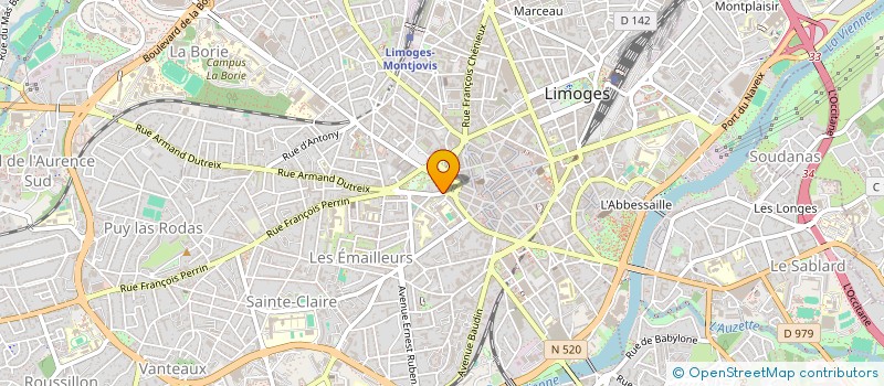 localisation de l'entreprise MONSIEUR HERVE GUIMARAES à LIMOGES