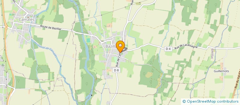 localisation de l'entreprise MONSIEUR HERVE GUINLE  BAZILLAC