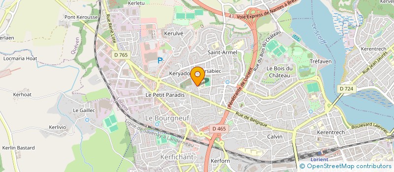 localisation de l'entreprise MONSIEUR HERVE GUITON  LORIENT