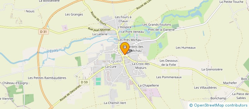 localisation de l'entreprise MONSIEUR HERVE HAMELIN  LIGUEIL