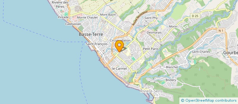 localisation de l'entreprise MONSIEUR HERVE HANANY à BASSE-TERRE
