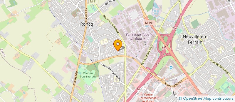 localisation de l'entreprise MONSIEUR HERVE HAZEBROUCK  RONCQ