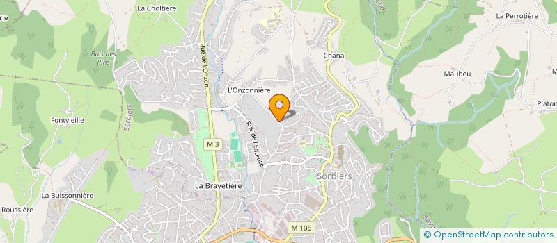 localisation de l'entreprise MONSIEUR HERVE HEBRON  SORBIERS