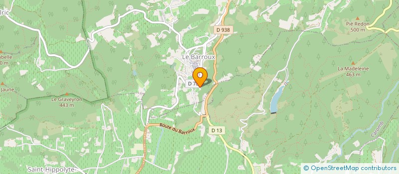 localisation de l'entreprise MONSIEUR HERVE HENNE  LE BARROUX