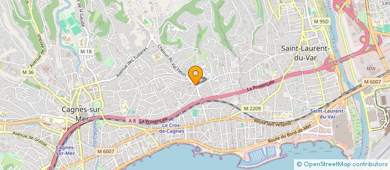 localisation de l'entreprise MONSIEUR HERVE HENNEQUIN  CAGNES-SUR-MER