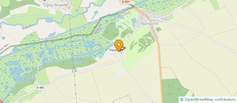 localisation de l'entreprise MONSIEUR HERVE HOLLEVILLE  VERCOURT