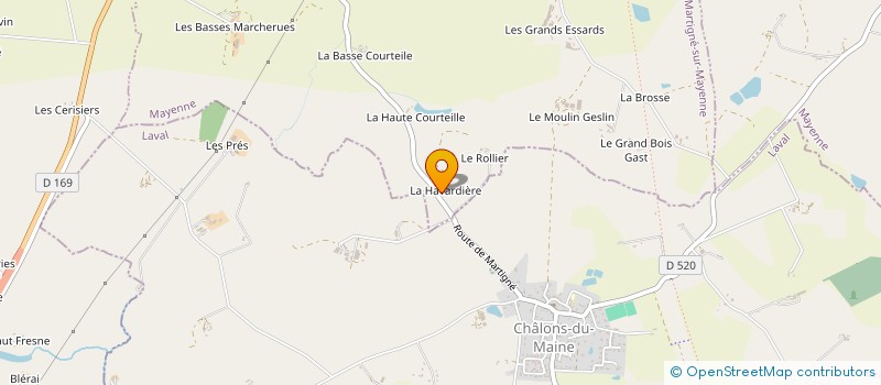localisation de l'entreprise MONSIEUR HERVE HOUSSEAU  MARTIGNE-SUR-MAYENNE