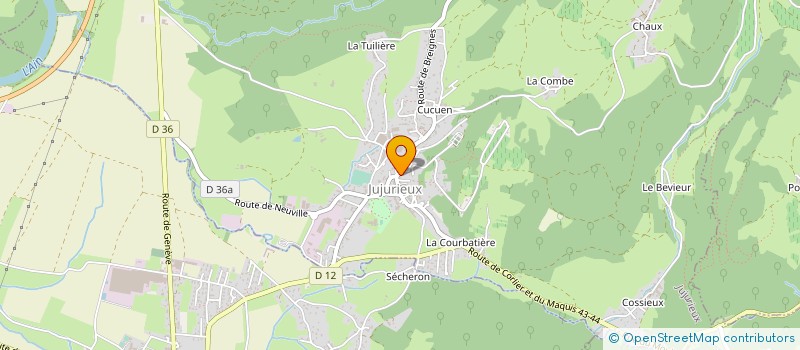 localisation de l'entreprise MONSIEUR HERVE HUBERT à JUJURIEUX