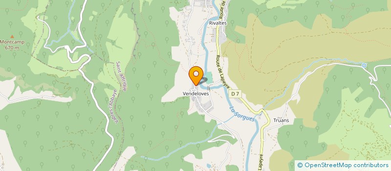 localisation de l'entreprise MONSIEUR HERVE HUC  ST-AFFRIQUE