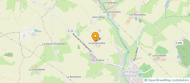 localisation de l'entreprise MONSIEUR HERVE HUCTEAU  SAINT-HILAIRE-DE-VOUST