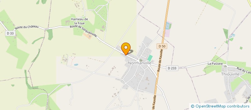 localisation de l'entreprise MONSIEUR HERVE HUE  NORMANVILLE