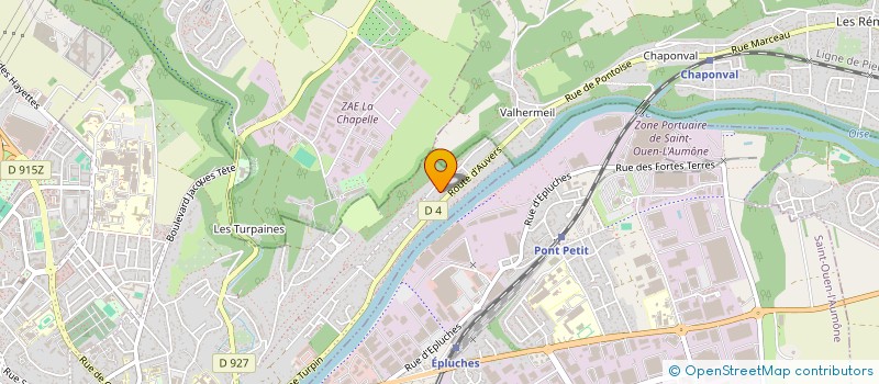 localisation de l'entreprise MONSIEUR HERVE HUGON  PONTOISE