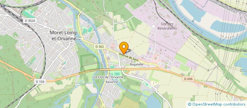 localisation de l'entreprise MONSIEUR HERVE HURE  MORET-LOING-ET-ORVANNE