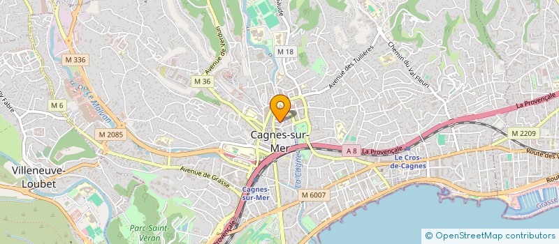 localisation de l'entreprise MONSIEUR HERVE INNOCENTI à CAGNES-SUR-MER