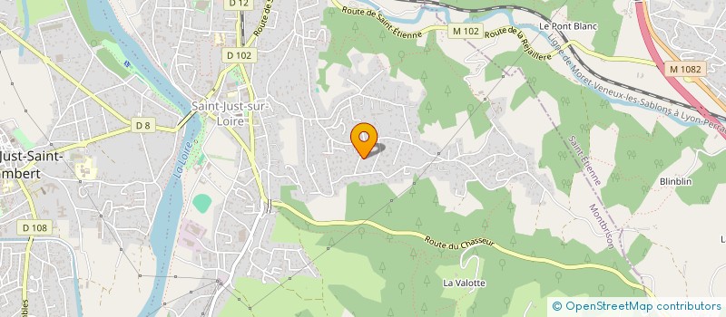 localisation de l'entreprise MONSIEUR HERVE JACOUD  SAINT-JUST-SAINT-RAMBERT