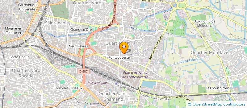 localisation de l'entreprise MONSIEUR HERVE JACQUESON  AVIGNON