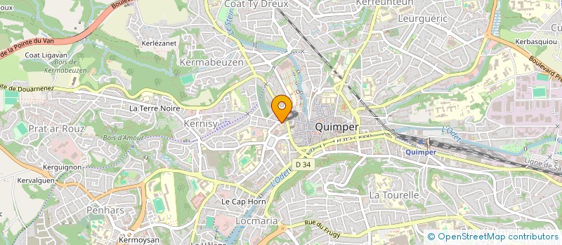 localisation de l'entreprise MONSIEUR HERVE JAN à QUIMPER