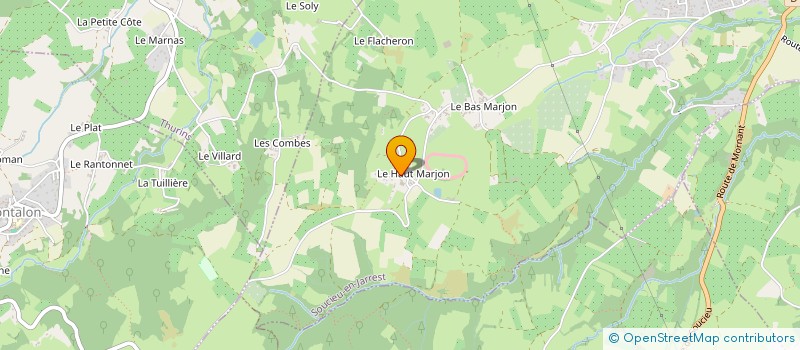 localisation de l'entreprise MONSIEUR HERVE JARICOT à SOUCIEU-EN-JARREST