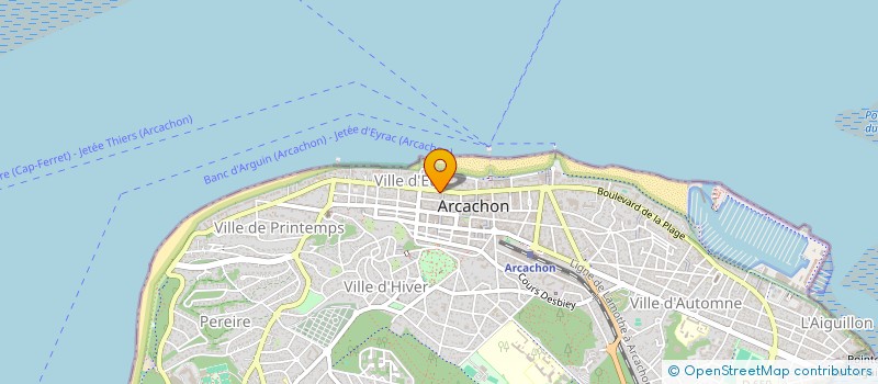 localisation de l'entreprise MONSIEUR HERVE JARY à ARCACHON