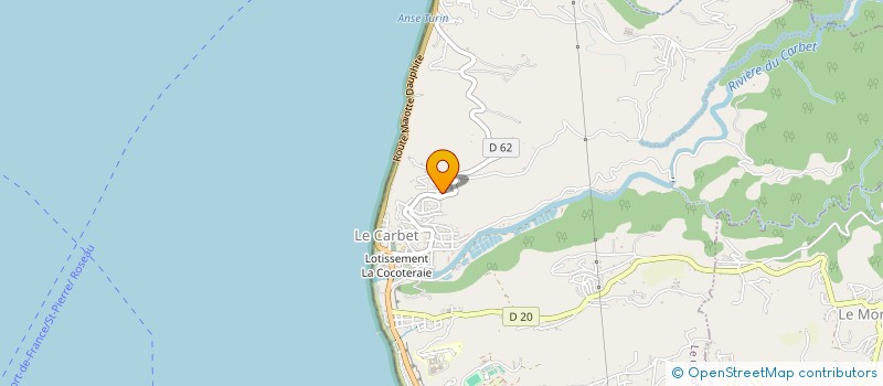 localisation de l'entreprise MONSIEUR HERVE JEGO  LE CARBET