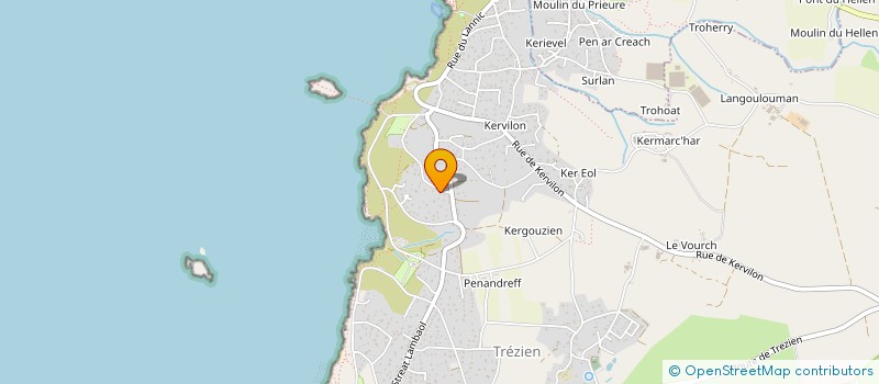 localisation de l'entreprise MONSIEUR HERVE JESTIN  PLOUARZEL