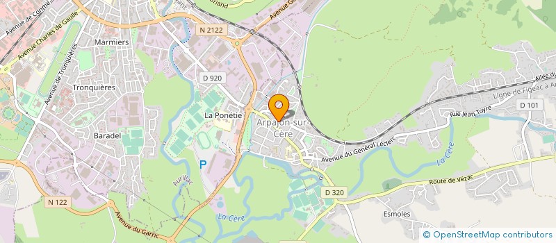 localisation de l'entreprise MONSIEUR HERVE JOAN GRANGE à ARPAJON-SUR-CERE