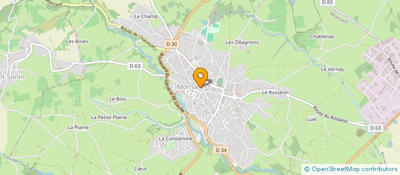 localisation de l'entreprise MONSIEUR HERVE JOLIVET  MORNANT