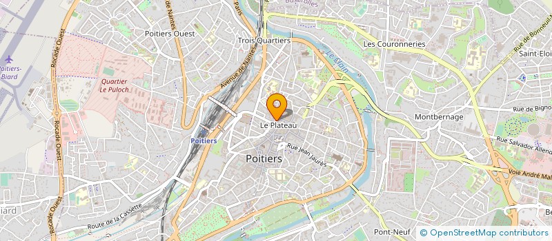 localisation de l'entreprise MONSIEUR HERVE JOLLY à POITIERS