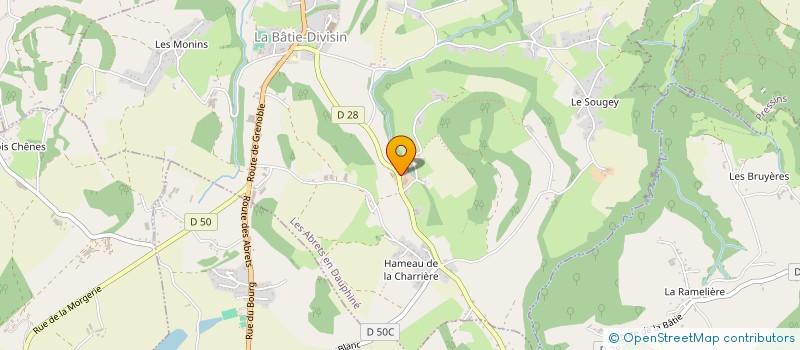 localisation de l'entreprise MONSIEUR HERVE JOSEPH CLAVEL  LES ABRETS-EN-DAUPHINE