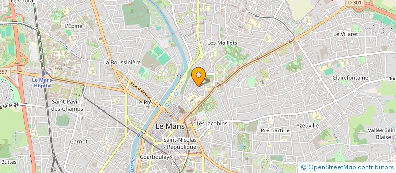 localisation de l'entreprise MONSIEUR HERVE JOUANNEAU  LE MANS