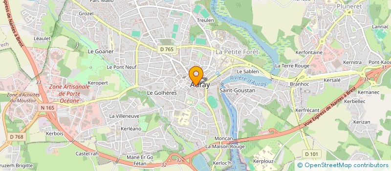localisation de l'entreprise MONSIEUR HERVE JOUBARD à AURAY
