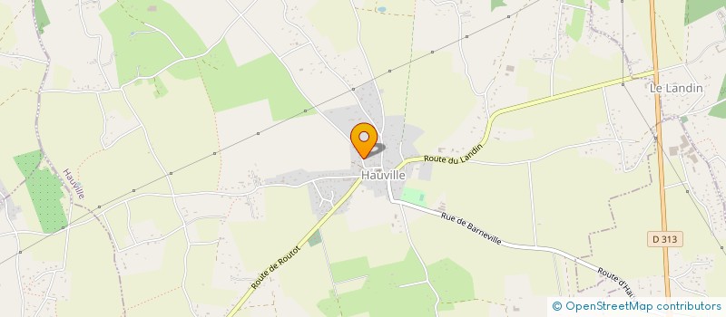 localisation de l'entreprise MONSIEUR HERVE JOUEN  HAUVILLE