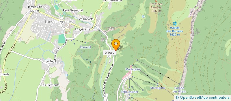 localisation de l'entreprise MONSIEUR HERVE JOUNIAUX  LANS-EN-VERCORS