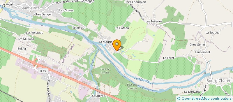 localisation de l'entreprise MONSIEUR HERVE JUILLET  SAINT-BRICE