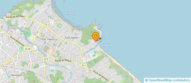 localisation de l'entreprise MONSIEUR HERVE JULLIEN  CAYENNE