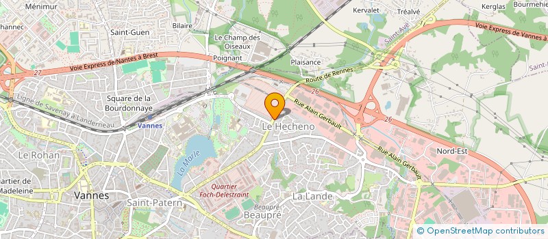localisation de l'entreprise MONSIEUR HERVE KERNEUR à VANNES
