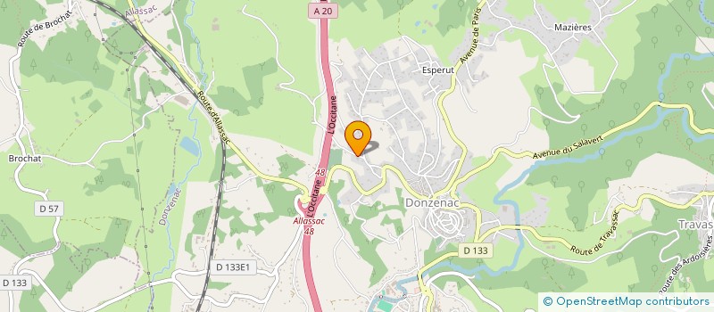 localisation de l'entreprise MONSIEUR HERVE KERVERN ROQUE  DONZENAC