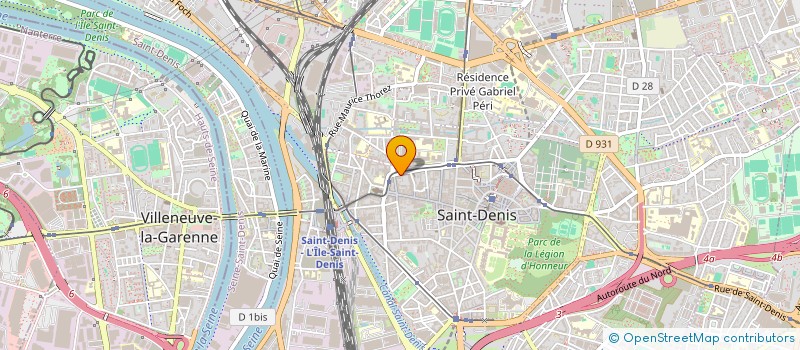 localisation de l'entreprise MONSIEUR HERVE KOBO  BOBIGNY