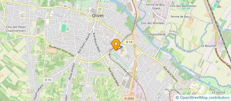 localisation de l'entreprise MONSIEUR HERVE KOM GUEWOU  OLIVET
