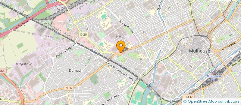 localisation de l'entreprise MONSIEUR HERVE KRAIN  MULHOUSE