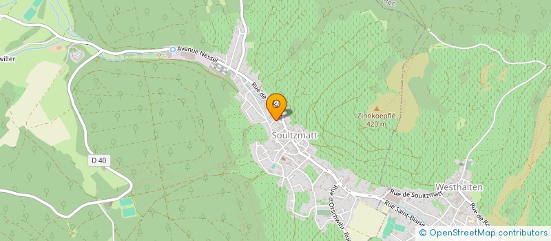 localisation de l'entreprise MONSIEUR HERVE KUBLER  SOULTZMATT