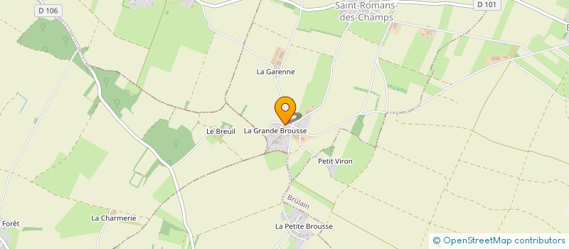 localisation de l'entreprise MONSIEUR HERVE L'HOMMEDE  SAINT-ROMANS-DES-CHAMPS