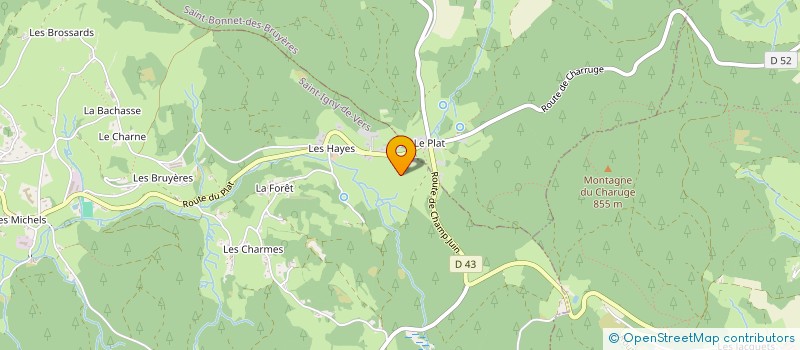 localisation de l'entreprise MONSIEUR HERVE LACARELLE  SAINT-CLEMENT-DE-VERS